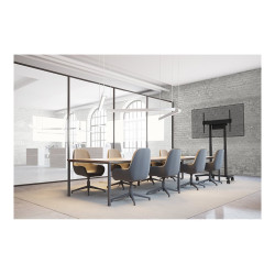 Neomounts Floor stand | FL55-875BL1 TV trolley | Adjustable Height | 55-100 " | Maximum weight (capacity) 110 kg | Black