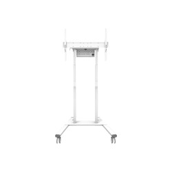 Neomounts Floor stand | FL55-875WH1 TV trolley | Adjustable Height | 55-100 " | Maximum weight (capacity) 110 kg | White