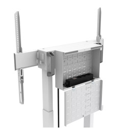 Neomounts Floor stand | FL55-875WH1 TV trolley | Adjustable Height | 55-100 " | Maximum weight (capacity) 110 kg | White