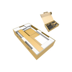 Neomounts Floor stand | FL55-875WH1 TV trolley | Adjustable Height | 55-100 " | Maximum weight (capacity) 110 kg | White