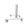 Neomounts Floor stand | FL55-875WH1 TV trolley | Adjustable Height | 55-100 " | Maximum weight (capacity) 110 kg | White