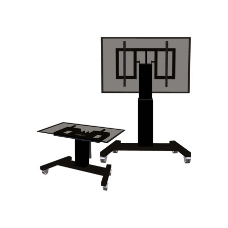 Neomounts Floor stand | PLASMA-M2500TBLACK TV trolley | Adjustable Height, Tilt | 42-100 " | Maximum weight (capacity) 150 kg | 