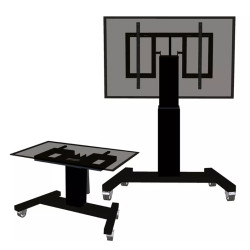 Neomounts Floor stand | PLASMA-M2500TBLACK TV trolley | Adjustable Height, Tilt | 42-100 " | Maximum weight (capacity) 150 kg | 