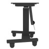 Neomounts Floor stand | PLASMA-M2500TBLACK TV trolley | Adjustable Height, Tilt | 42-100 " | Maximum weight (capacity) 150 kg | 