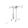 Neomounts Floor stand | ADM-875WH2 Dual screen adapter | Adjustable Height | 42-65 " | Maximum weight (capacity) 40 kg | White