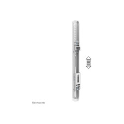 Neomounts Floor stand | ADM-875WH2 Dual screen adapter | Adjustable Height | 42-65 " | Maximum weight (capacity) 40 kg | White