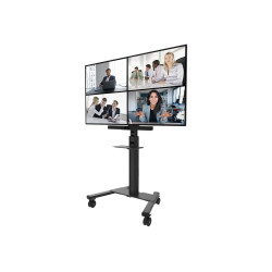 Neomounts AV1-825BL Videobar and multimedia kit - universal | Adjustable Height | Maximum weight (capacity) 9 kg | Black
