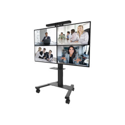 Neomounts AV1-825BL Videobar and multimedia kit - universal | Adjustable Height | Maximum weight (capacity) 9 kg | Black