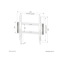 Neomounts Wall mount | WL30-550BL14 TV mount wall | 32-75 " | Maximum weight (capacity) 50 kg | Black