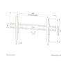 Neomounts Wall mount | WL30S-850BL18 TV mount wall | Adjustable Height | 43-86 " | Maximum weight (capacity) 60 kg | Black