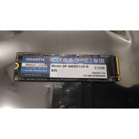 SALE OUT. GIGABYTE SSD 512GB M.2 2280 PCIe | Gigabyte | REFURBISHED, WITHOUT ORIGINAL PACKAGING