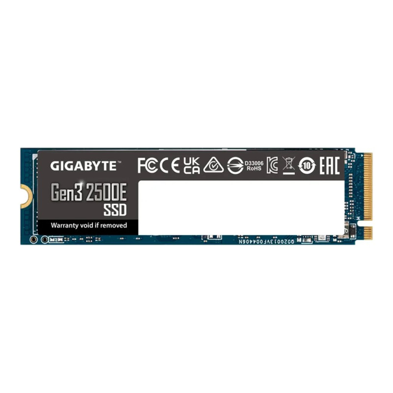 Gigabyte SSD | G325E500G | 500 GB | Solid-state drive interface PCIe 3.0x4, NVMe1.3 | Read speed 2300 MB/s | Write speed 1500 MB