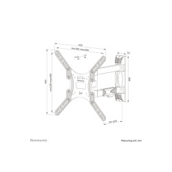 Neomounts Wall mount | WL40-550BL14 TV mount wall | Rotate, Tilt, Swivel | 32-55 " | Maximum weight (capacity) 35 kg | Black