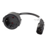 Lanberg | IEC 320 C14 to Schuko Adapter Cable for UPS | CA-C14E-10CC-0018-BK