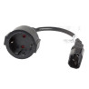Lanberg | IEC 320 C14 to Schuko Adapter Cable for UPS | CA-C14E-10CC-0018-BK