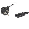 Lanberg | CEE 7/7 to IEC 320 C13 Power Cord | CA-C13C-10CC-0018-BK