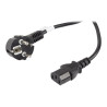 Lanberg | CEE 7/7 to IEC 320 C13 Power Cord | CA-C13C-11CC-0100-BK
