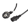 Lanberg | CEE 7/7 to IEC 320 C13 Power Cord | CA-C13C-11CC-0030-BK