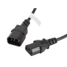 Lanberg | IEC 320 C13 to C14 Cable | CA-C13E-10CC-0018-BK