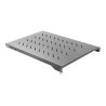 Lanberg 19" fixed shelf 1U/483x700mm, max load capacity up to 15kg | AK-1010-B | Black