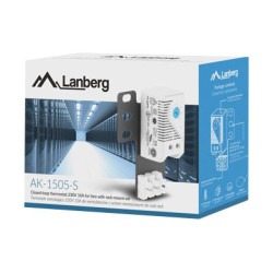 Lanberg Closed-loop thermostat 10A for rack cabinets with 19" ear and terminal block | AK-1505-S | Gray