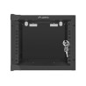 Lanberg | Rack cabinet 10" wall-mount 4U/280x310 (flat pack) with glass door | WF10-2304-10B | Black