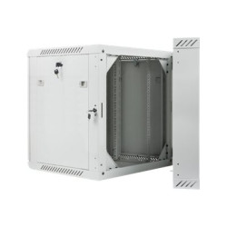 Lanberg | Rack cabinet 19" double-section wall-mount 12U/600x600 (flat pack) | WF02-6612-10S | Grey