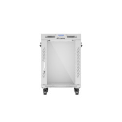 Lanberg | Rack cabinet 19" free-standing 15U/600x600 (flat pack) with glass door, LCD | FF01-6615-12SL | Grey