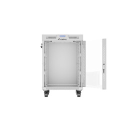 Lanberg | Rack cabinet 19" free-standing 15U/600x600 (flat pack) with glass door, LCD | FF01-6615-12SL | Grey