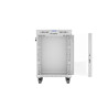 Lanberg | Rack cabinet 19" free-standing 15U/600x600 (flat pack) with glass door, LCD | FF01-6615-12SL | Grey