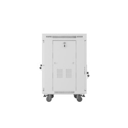 Lanberg | Rack cabinet 19" free-standing 15U/600x600 (flat pack) with glass door, LCD | FF01-6615-12SL | Grey
