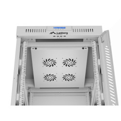 Lanberg | Rack cabinet 19" free-standing 15U/600x800 (flat pack) with glass door, LCD | FF01-6815-12SL | Grey