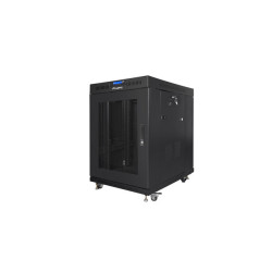 Lanberg | Rack cabinet 19" free-standing 15U/800x1000 (flat pack) with mesh door, LCD | FF01-8015-23BL | Black
