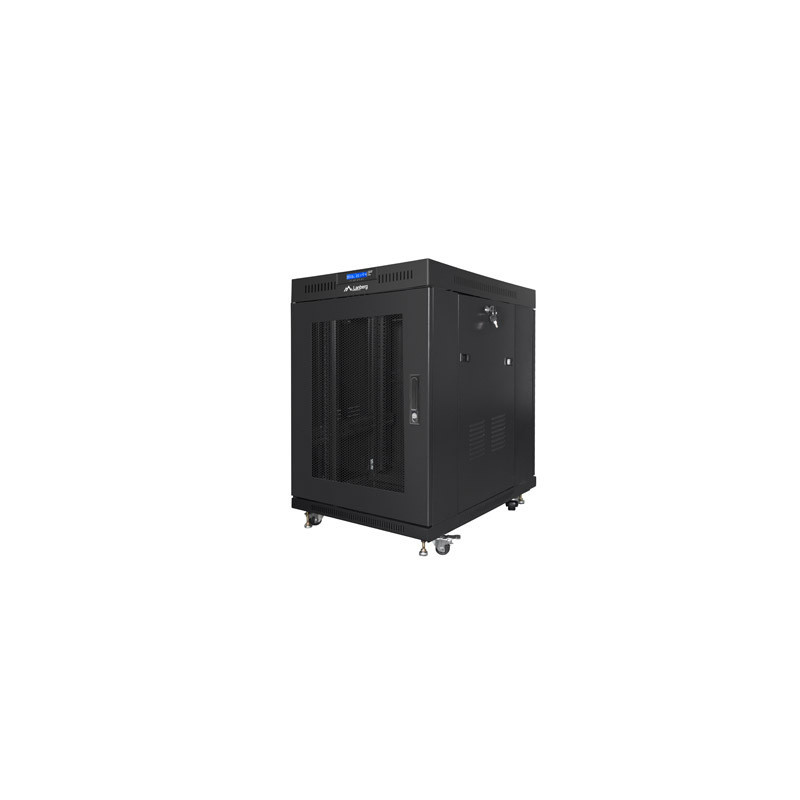 Lanberg | Rack cabinet 19" free-standing 15U/800x1000 (flat pack) with mesh door, LCD | FF01-8015-23BL | Black