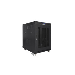 Lanberg | Rack cabinet 19" free-standing 15U/800x1000 (flat pack) with mesh door, LCD | FF01-8015-23BL | Black