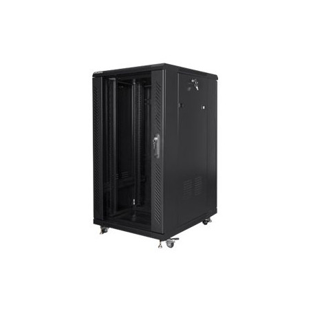 Lanberg | Rack cabinet 19" free-standing 22U/600x800 (flat pack) | FF01-6822-12B | Black