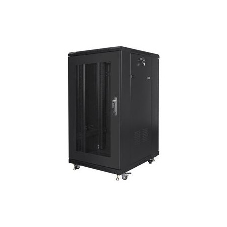 Lanberg | Rack cabinet 19" free-standing 22U/600x800 (flat pack) with mesh door | FF01-6822-23B | Black