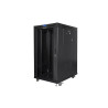 Lanberg | Rack cabinet 19" free-standing 22U/800x1000 (flat pack) with glass door | FF01-8022-12BL | Black