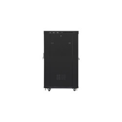 Lanberg | Rack cabinet 19" free-standing 22U/800x1000 (flat pack) with glass door | FF01-8022-12BL | Black
