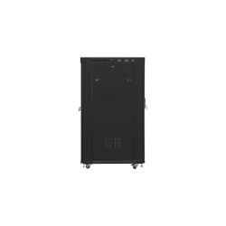 Lanberg | Rack cabinet 19" free-standing 22U/800x1000 (flat pack) with glass door | FF01-8022-12BL | Black