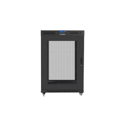 Lanberg | Rack cabinet 19" free-standing 22U/800x1000 (flat pack) with mesh door | FF01-8022-23BL | Black