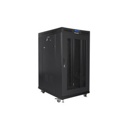 Lanberg | Rack cabinet 19" free-standing 22U/800x1000 (flat pack) with mesh door | FF01-8022-23BL | Black