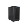 Lanberg | Rack cabinet 19" free-standing 22U/800x1000 (flat pack) with mesh door | FF01-8022-23BL | Black