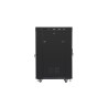 Lanberg | Rack cabinet 19" free-standing 22U/800x800 (flat pack) with glass door, LCD | FF01-8822-12BL | Black