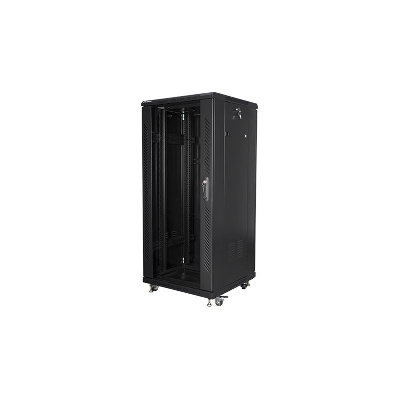 Lanberg | Rack cabinet 19" free-standing 27U/600x600 (flat pack) | FF01-6627-12B | Black