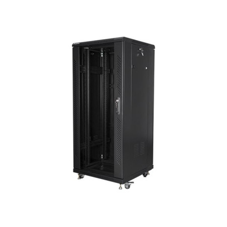 Lanberg | Rack cabinet 19" free-standing 27U/600x600 (flat pack) | FF01-6627-12B | Black