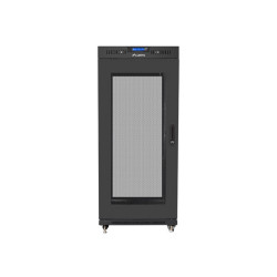 Lanberg | Rack cabinet 19" free-standing 27U/600x600 (flat pack) with mesh door, LCD | FF01-6627-23BL | Black