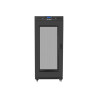 Lanberg | Rack cabinet 19" free-standing 27U/600x600 (flat pack) with mesh door, LCD | FF01-6627-23BL | Black