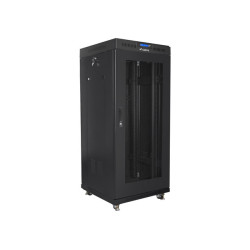 Lanberg | Rack cabinet 19" free-standing 27U/600x600 (flat pack) with mesh door, LCD | FF01-6627-23BL | Black