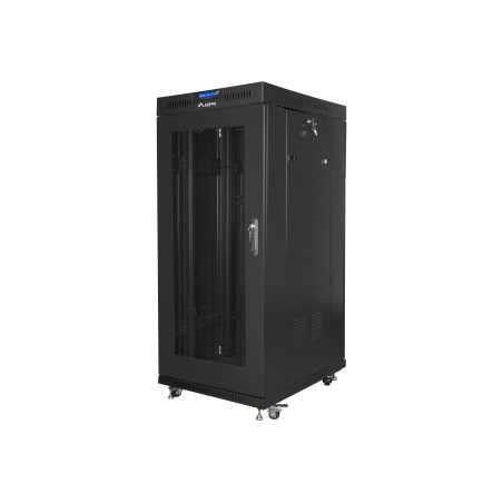 Lanberg | Rack cabinet 19" free-standing 27U/600x800 (flat pack) with mesh door, LCD | FF01-6827-23BL | Black